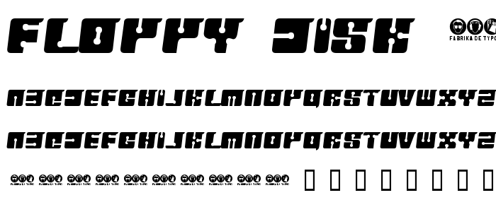 FLOPPY DISK 2 font
